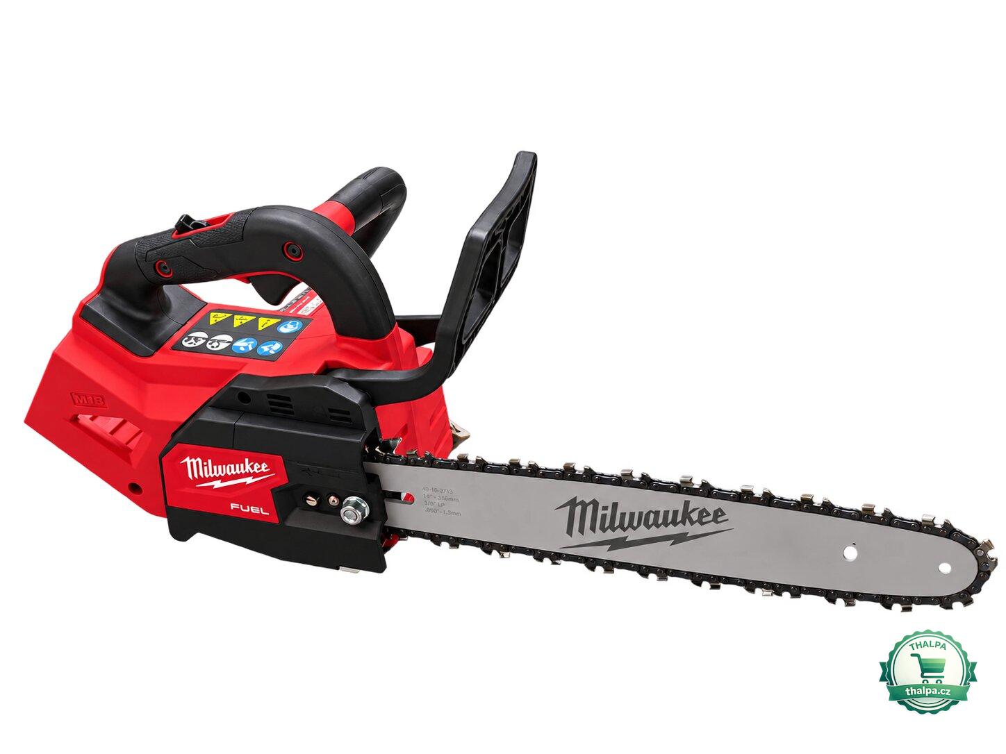 Milwaukee M18 FTHCHS30-0 – aku řetězová pila s horní rukojetí a lištou 30 cm