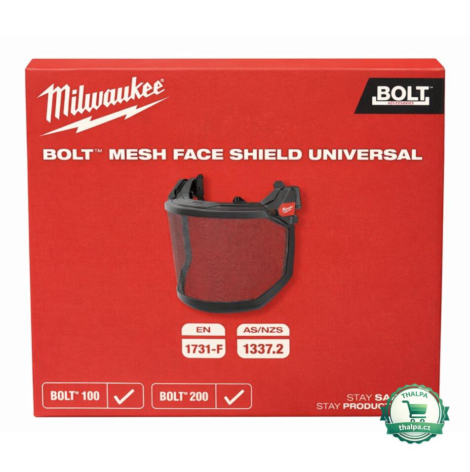 Milwaukee mřížkový obličejový štít BOLT MESH Universal