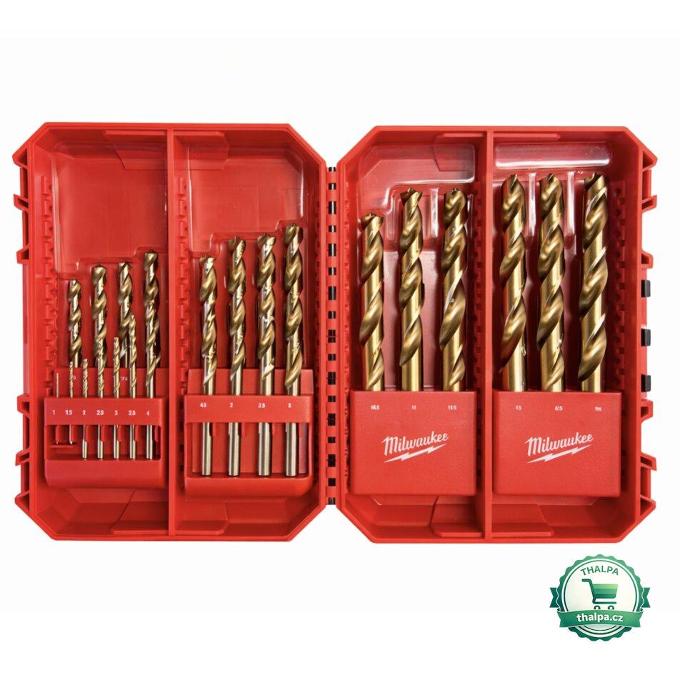 Milwaukee sada vrtáků do kovu Red Cobalt HSS-Ground 25 ks - DIN 338