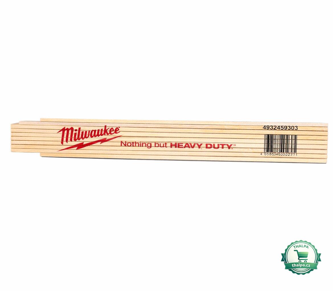 Milwaukee tenký dřevěný skládací metr 2 m
