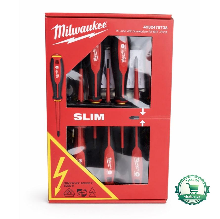 Milwaukee VDE Izolovaná sada šroubováků PZ / PH / ploché 1000 V – 7 ks
