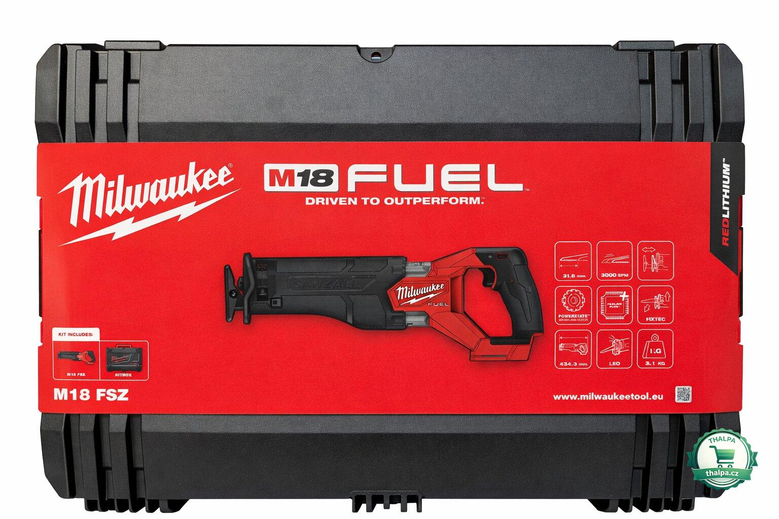 Milwaukee M18 FSZ-0X, akumulátorová pila ocaska